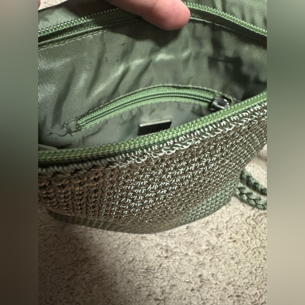 The Sak Green Crochet Crossbody Bag - Picture 7 of 8